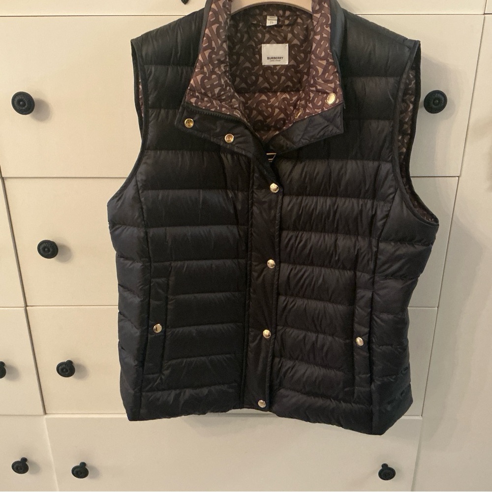Burberry Black Quilted Vest